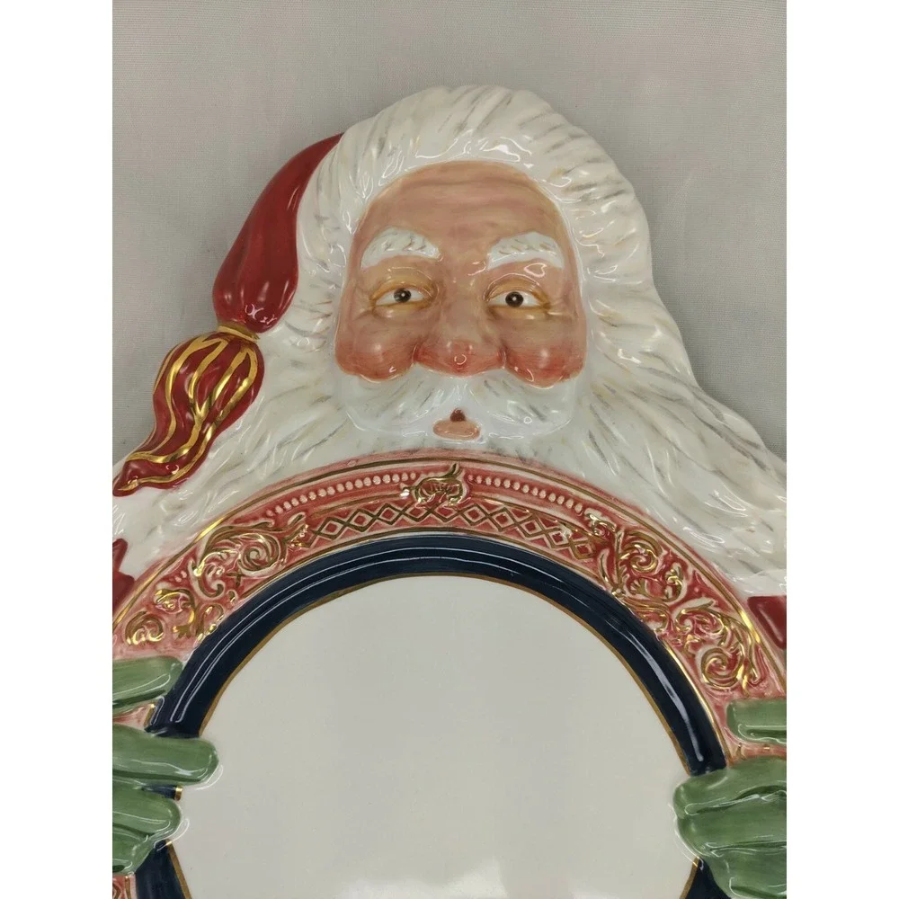 Department Dept 56 Santa Claus Cookie Plate‎ 12 Inch
